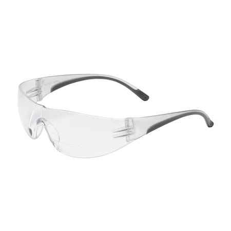Pip Rimless Safety Glasses with Clear Temple, Clear Lens and Anti-Scratch Coating 250-01-0900